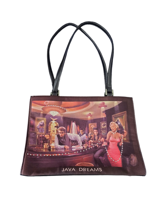 Mcbling y2k printed strass mini bag girly 