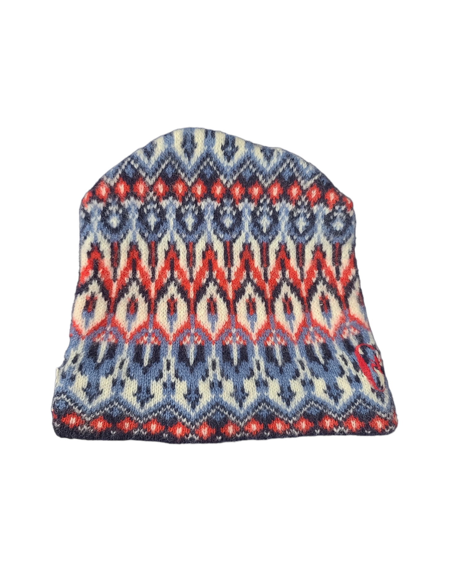 90s patterned vintage beanie