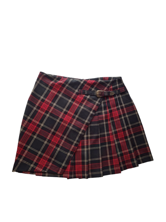 Y2k harajuku 90s plaid pleated mini skirt grunge 