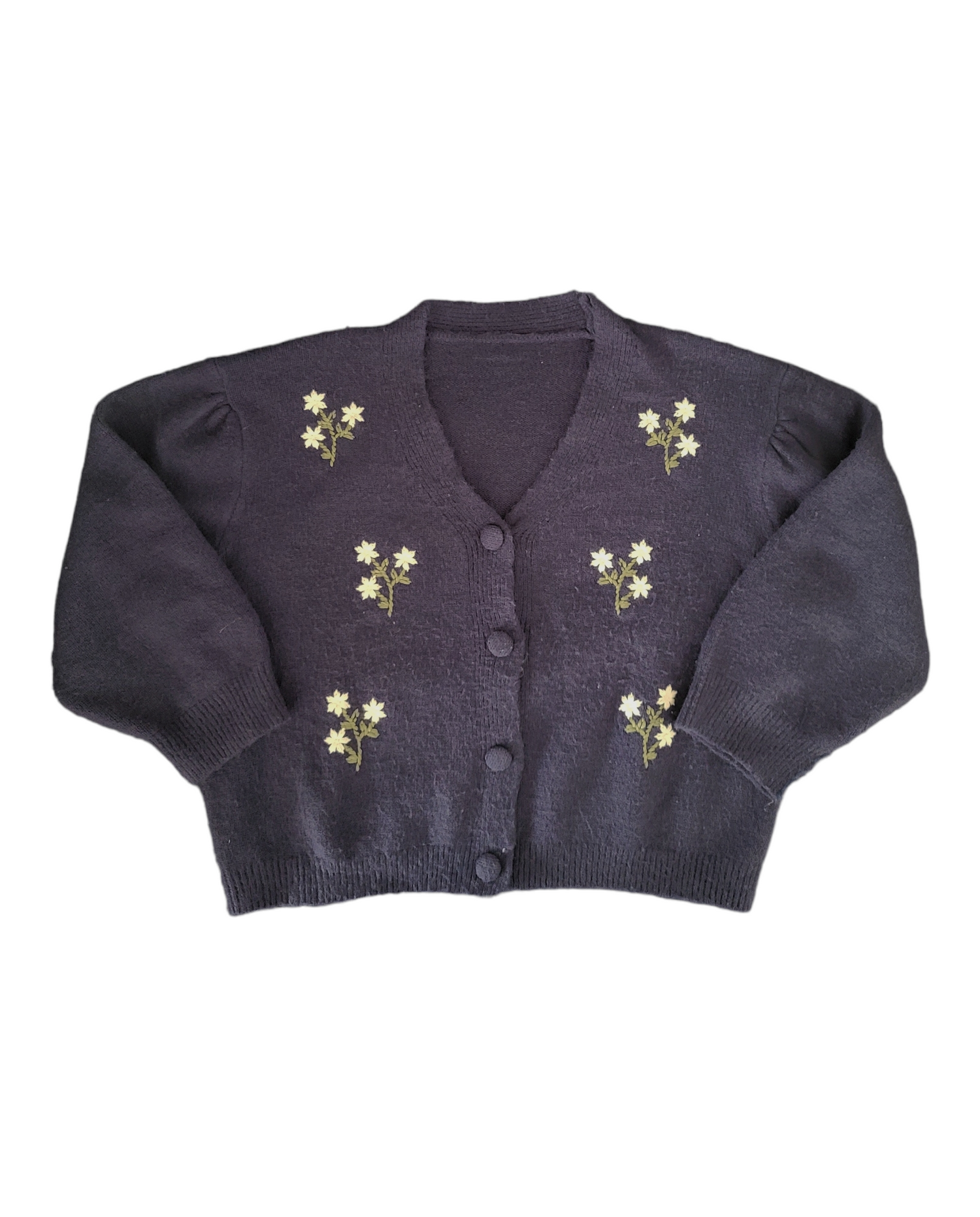 Cottagecore cardigan cute kawaii champêtre flower embroidered fairycore 