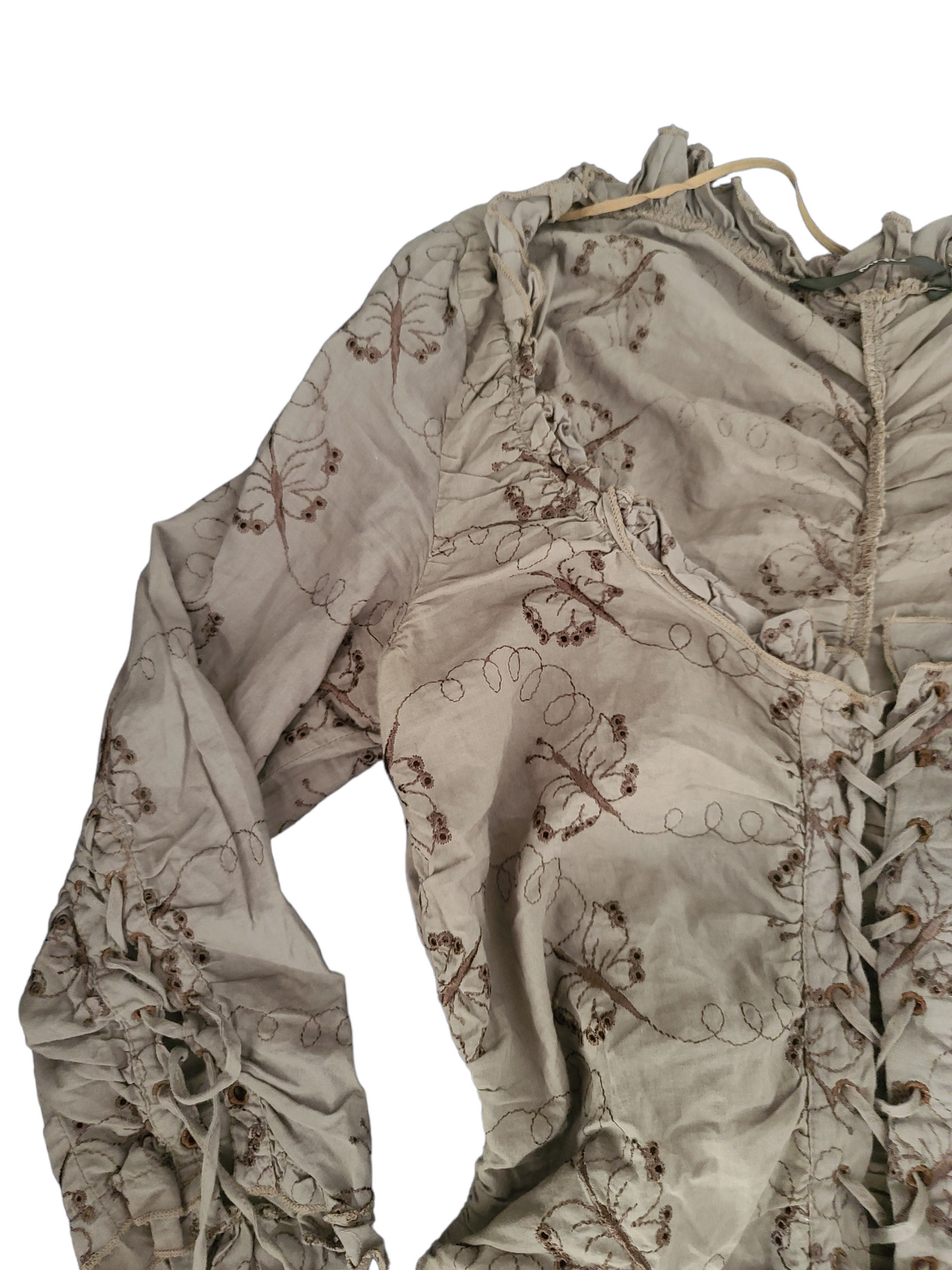 90s fairygrunge lace up top