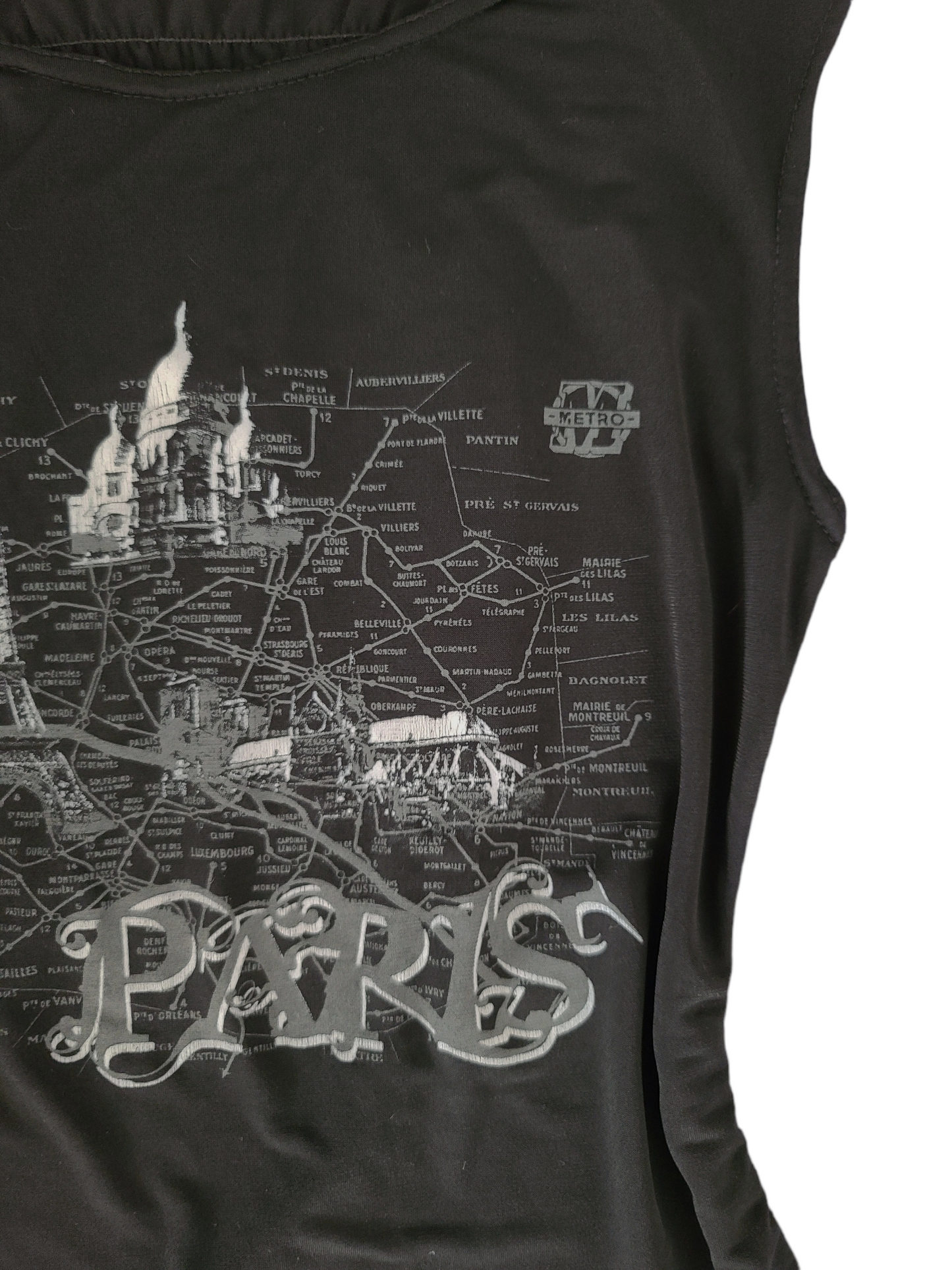 Y2k archive "Paris" tank top