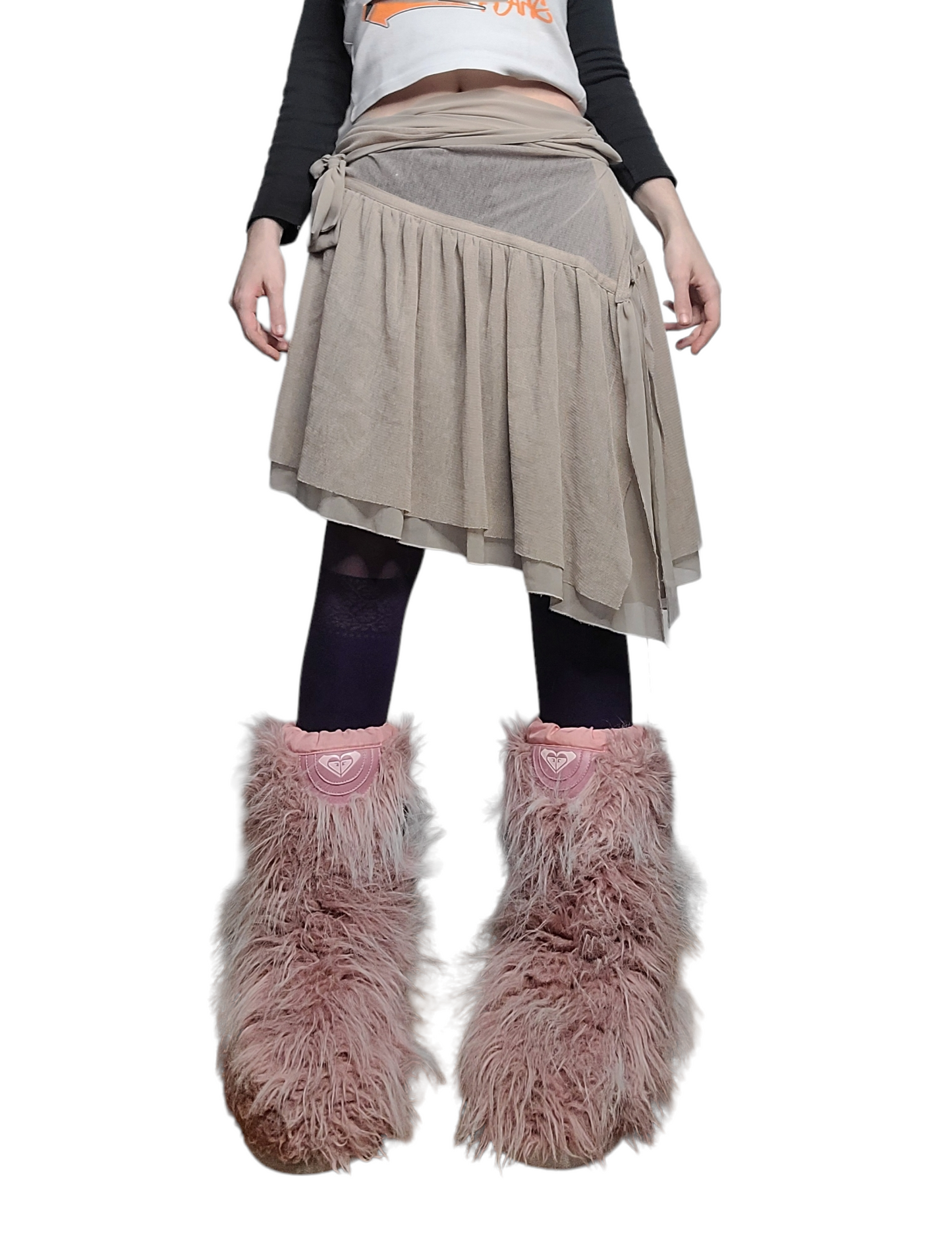 Y2k mesh dystopian skirt