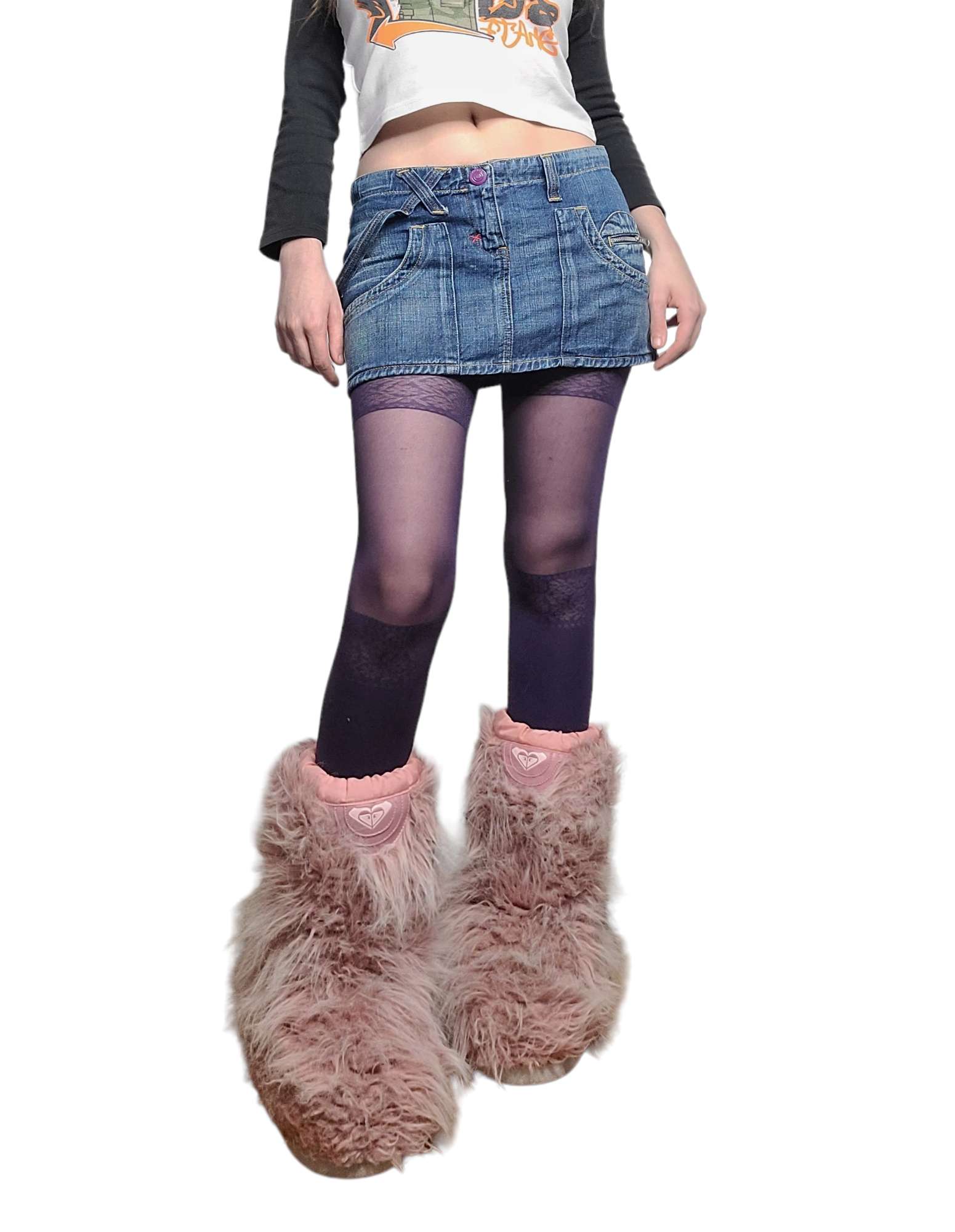 90s cybergrunge harajuku mini denim skirt