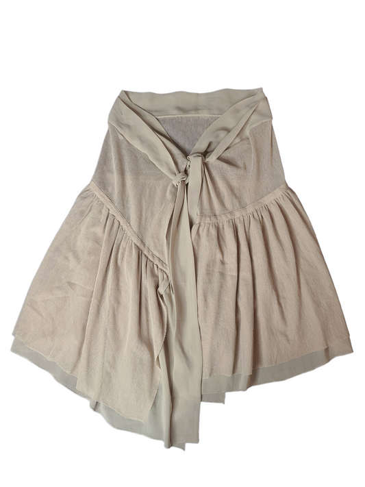 Y2k mesh dystopian skirt