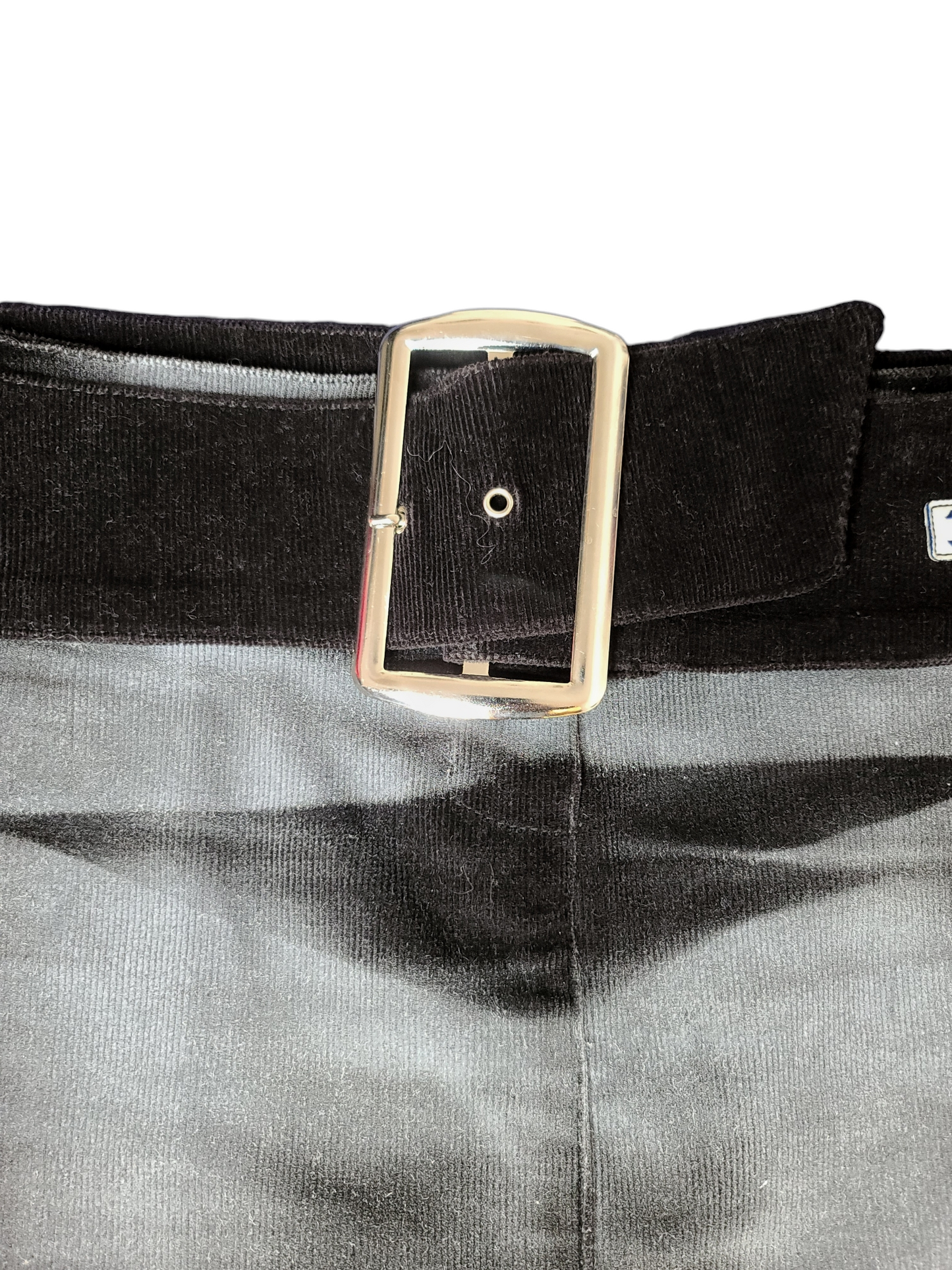 Y2k mcbling denim velvet skirt