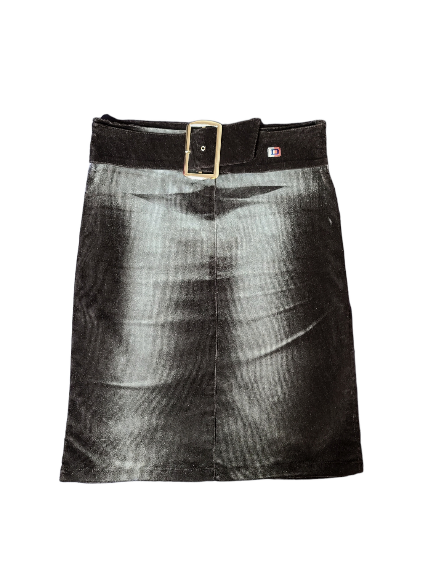 Y2k mcbling denim velvet skirt