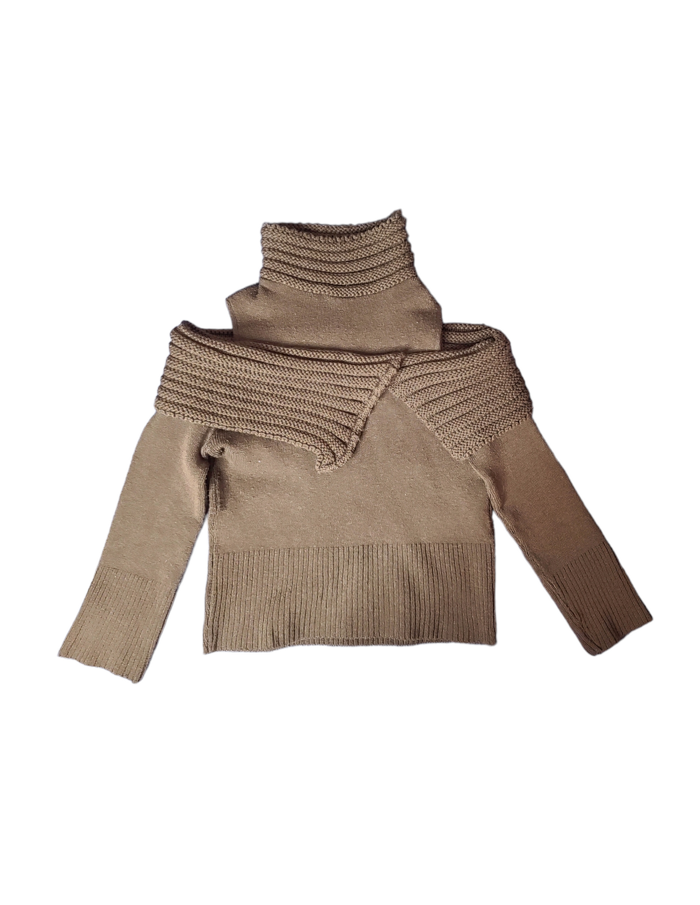 Y2k ribbed off-shoulder sweater