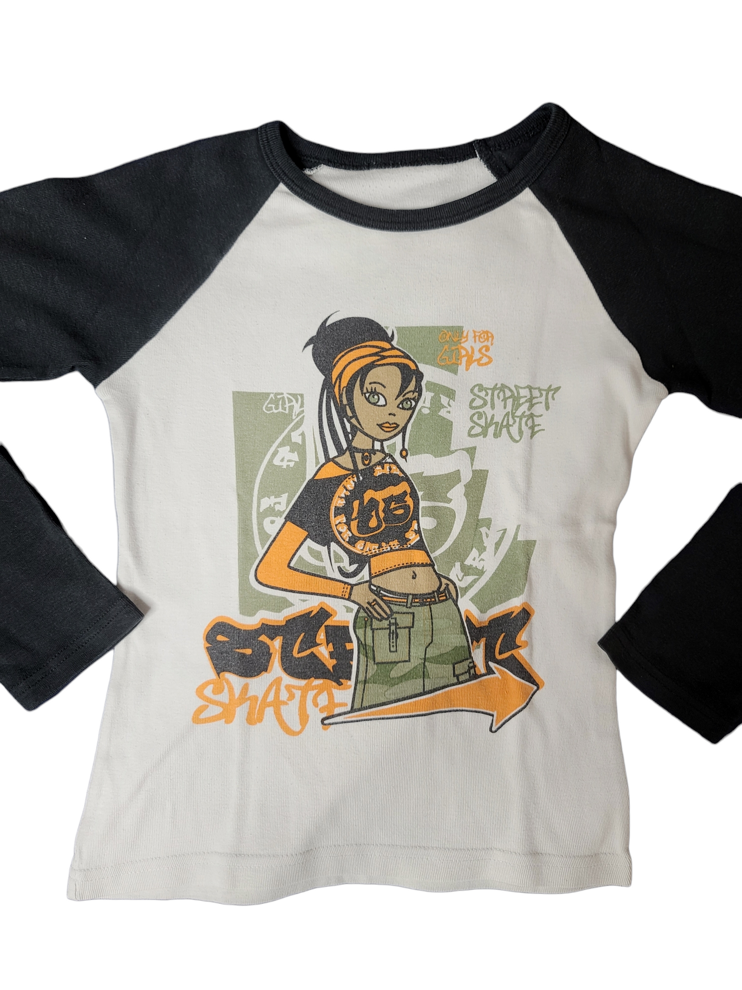 90s printed skater top
