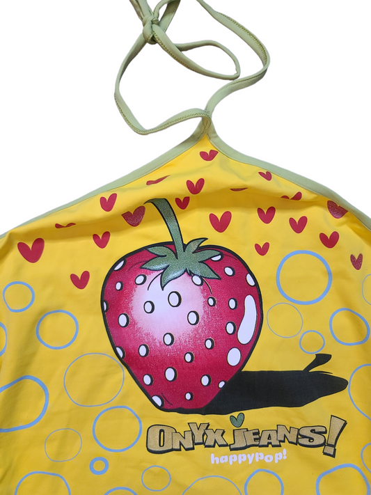 Strawberry 90s backless top