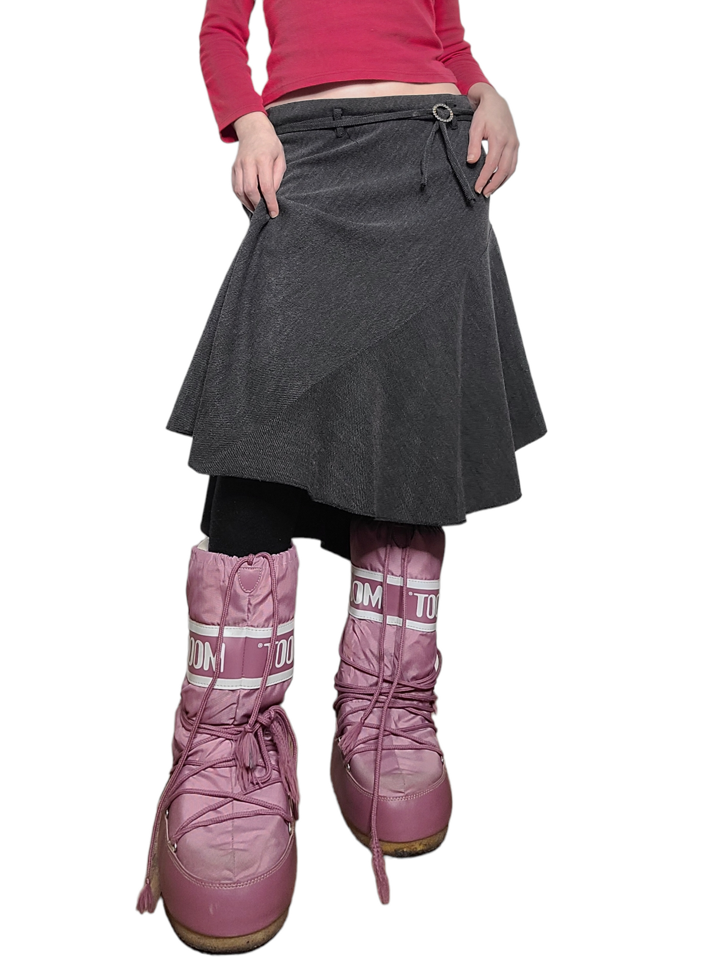 Y2k downtown asymetric skirt