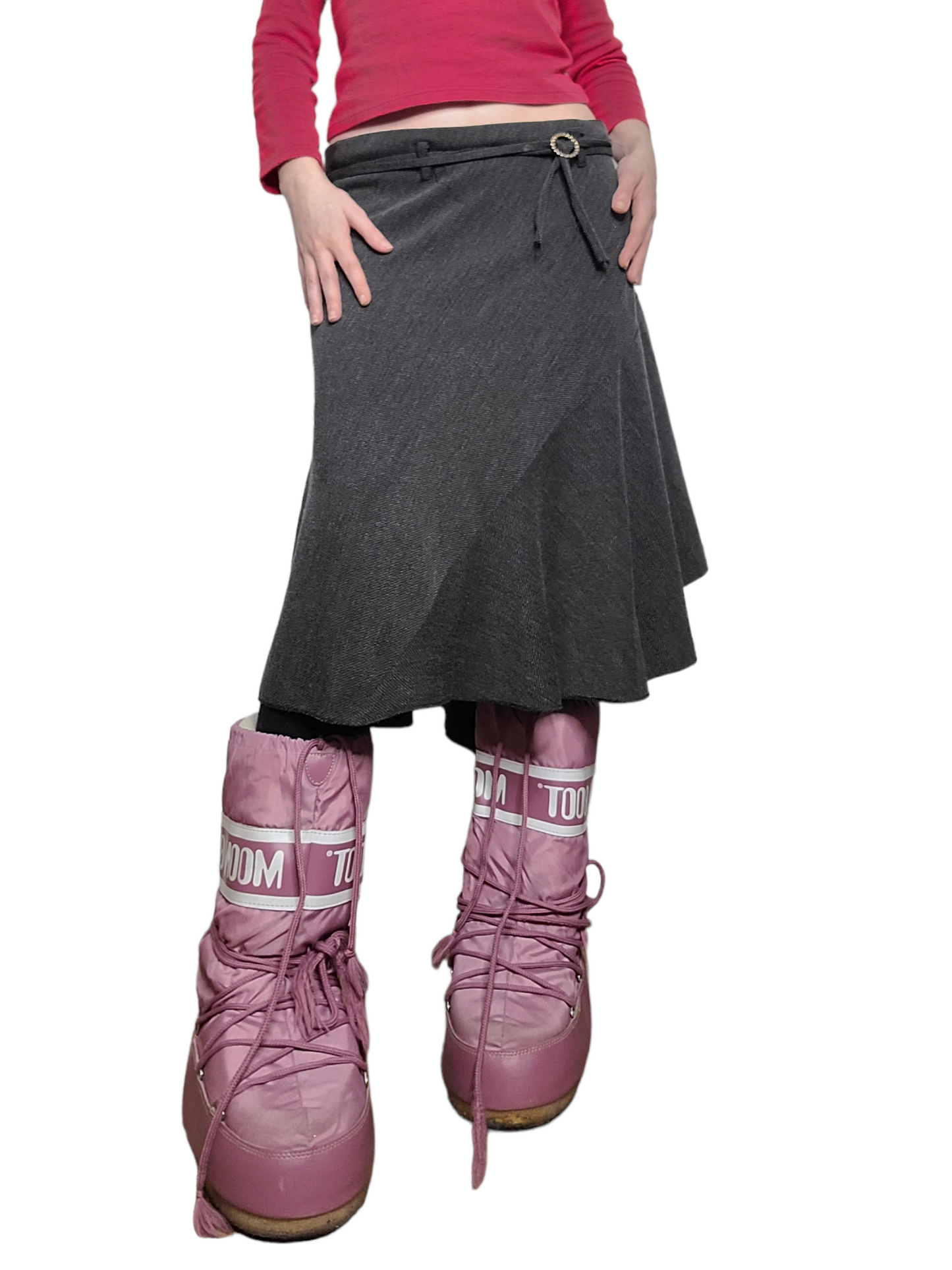 Y2k downtown asymetric skirt