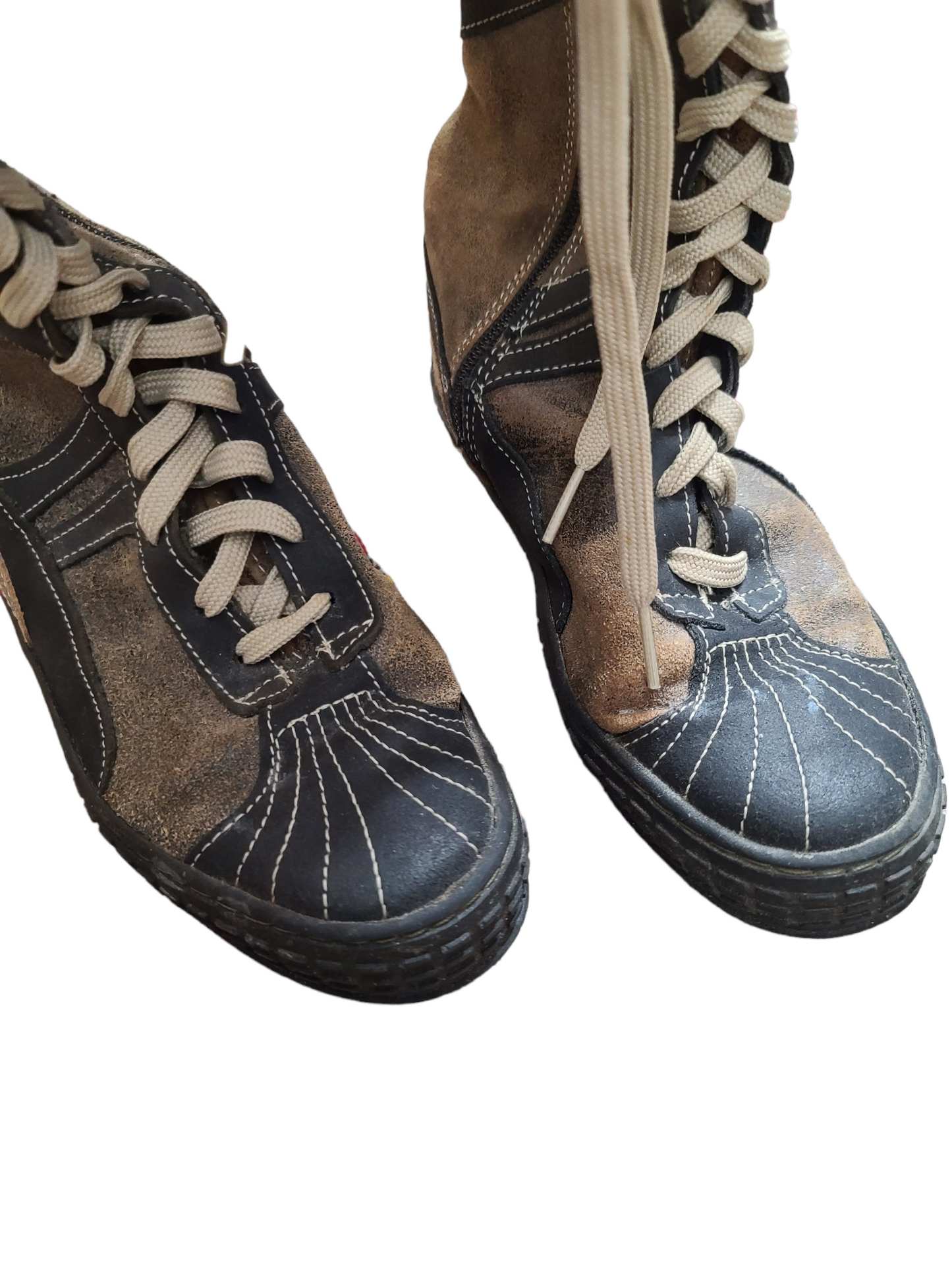 Boxer y2k lace up boots