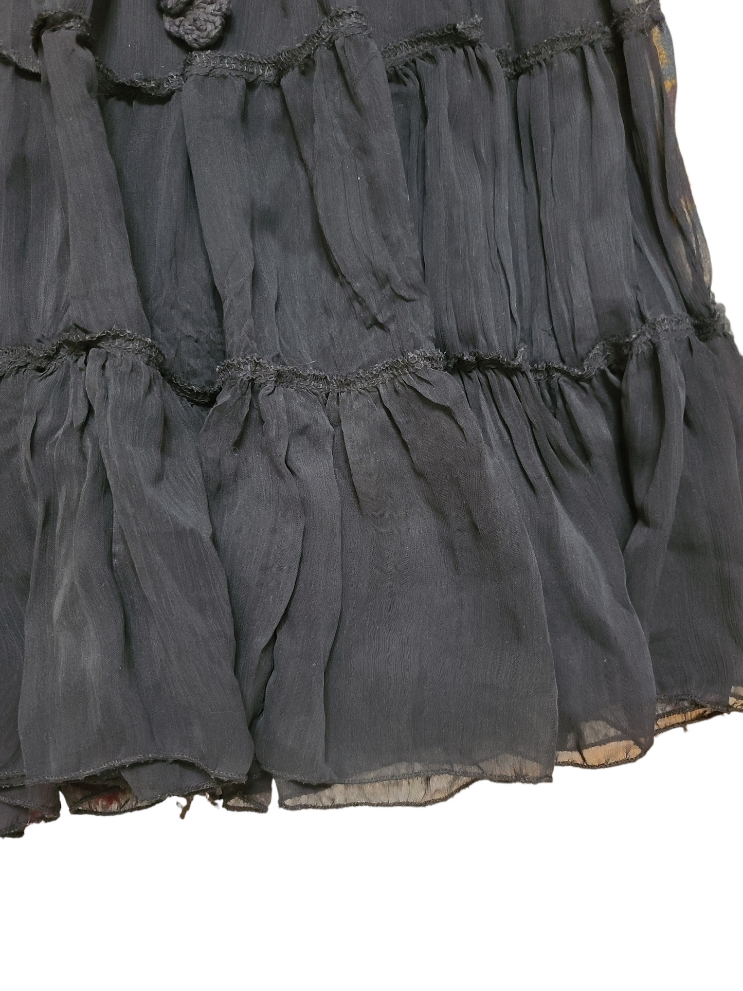 Y2k fairy lace ruffled skirt