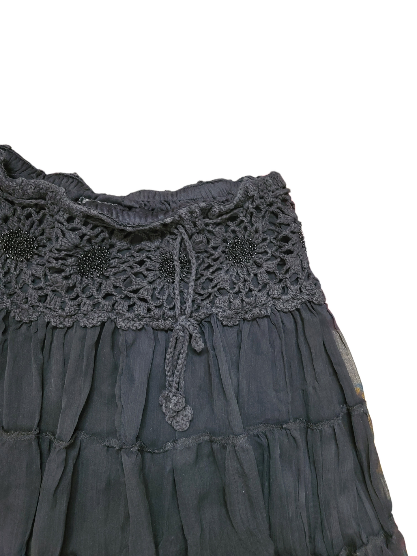 Y2k fairy lace ruffled skirt