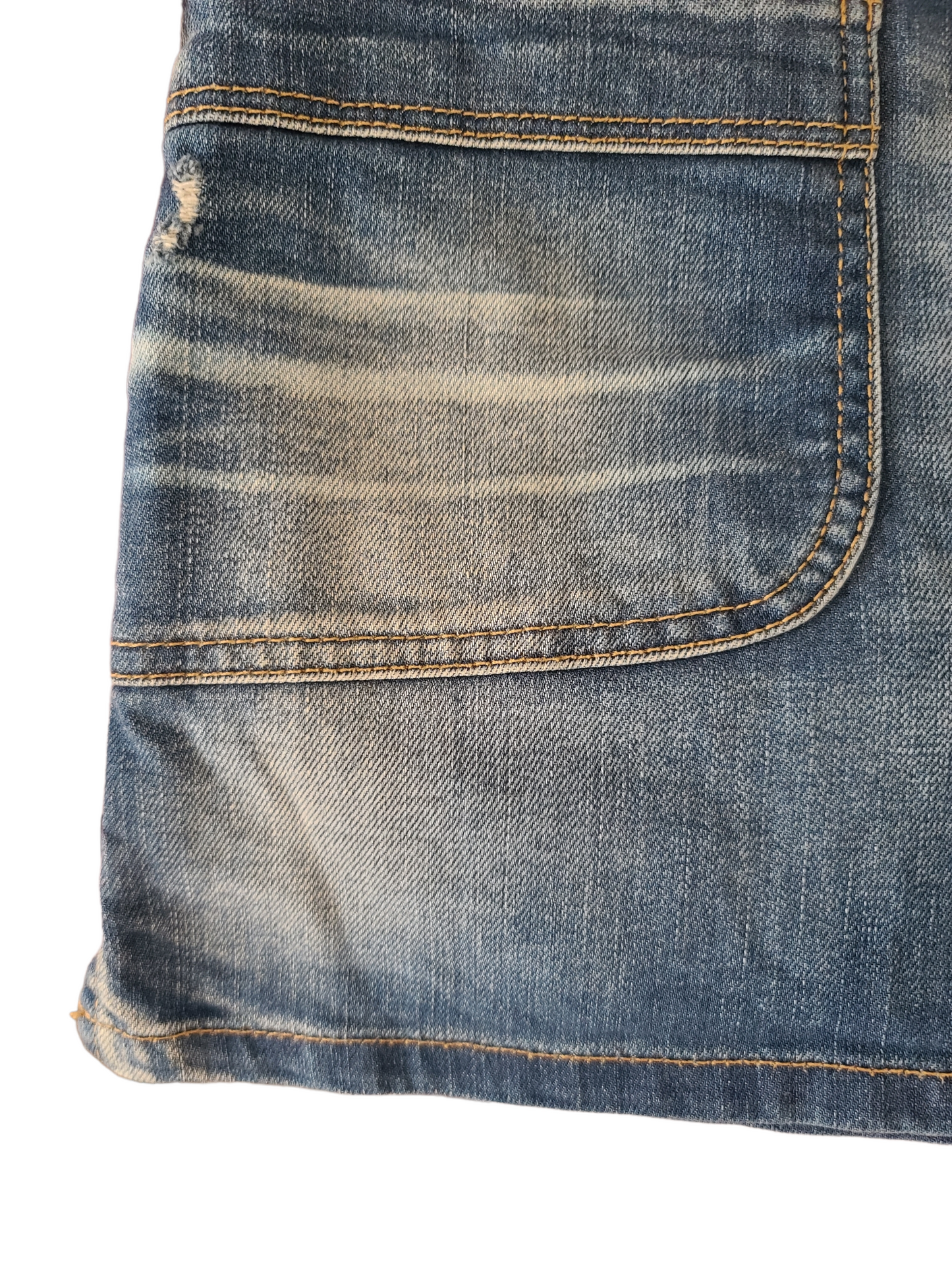 Vintage y2k denim mini skirt