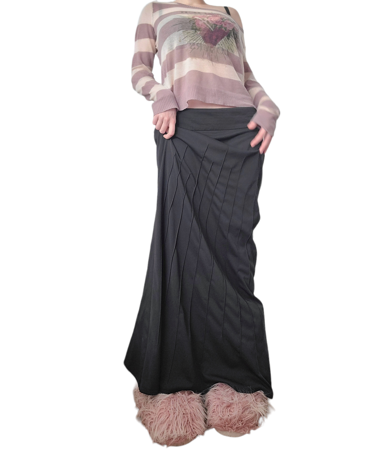 Y2k vintage maxi skirt