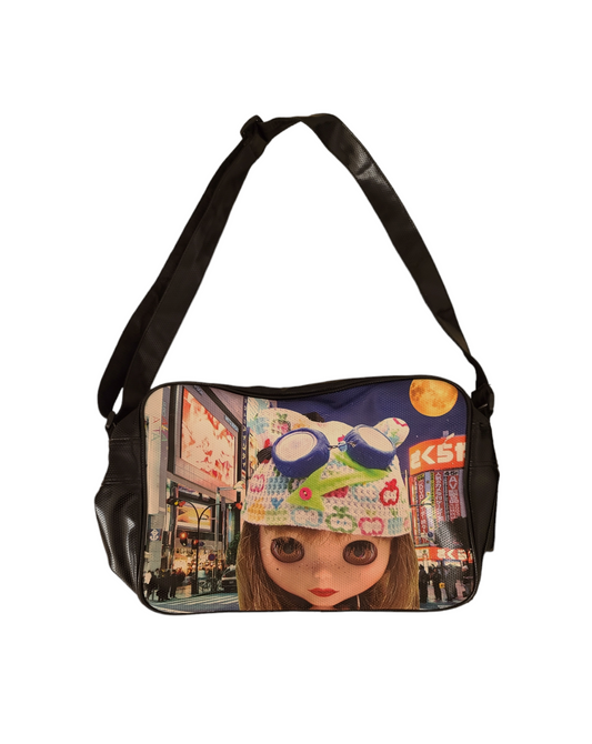 Cybery2k harajuku japan y2k 2000 printed shoulder bag collector blythe