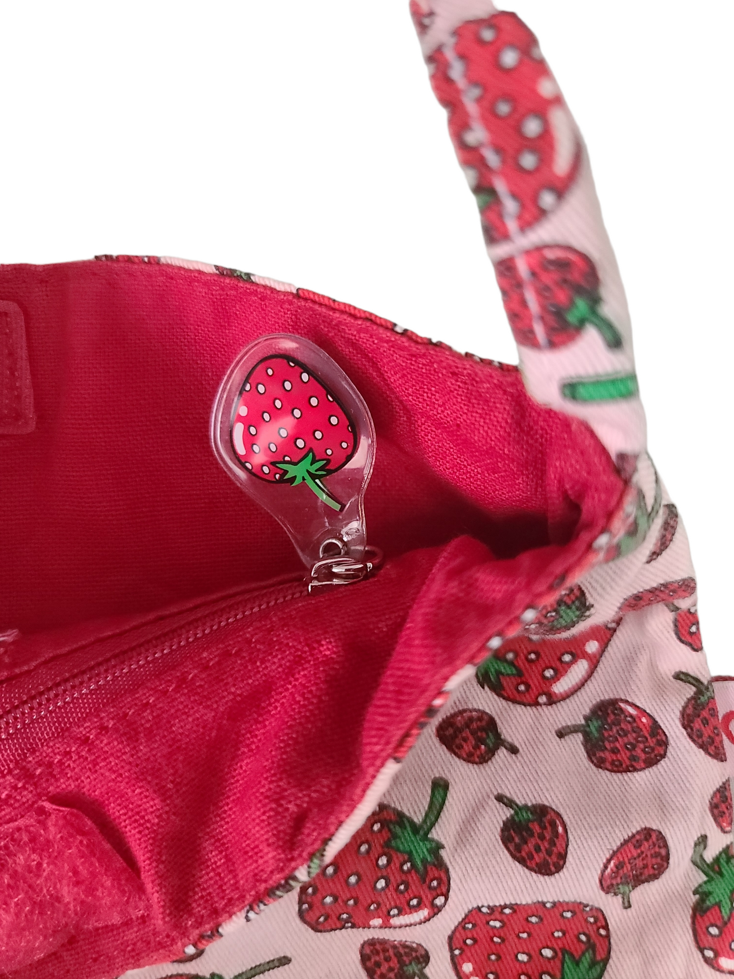 90s strawberry printed mini bag