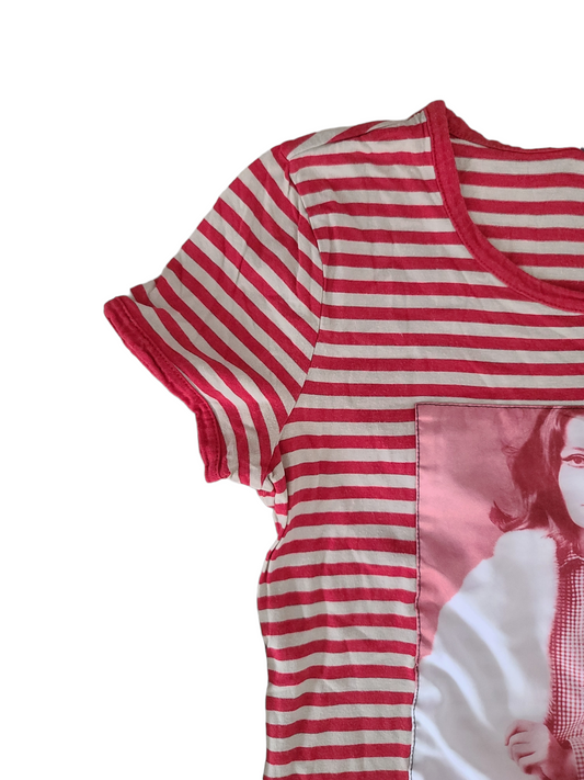 Vintage red stripes tshirt