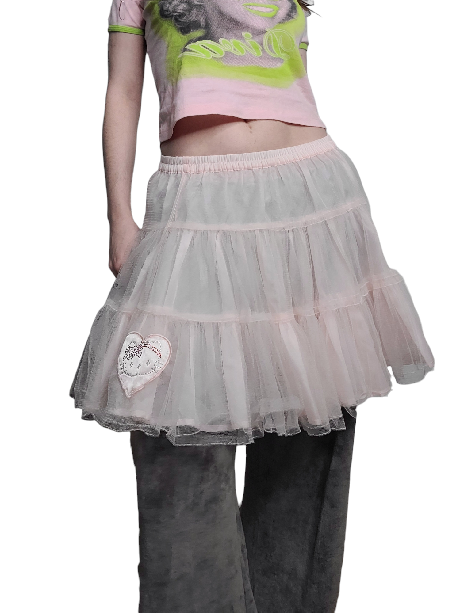 Balletcore kawaii coquette y2k hello kitty skirt tutu 
