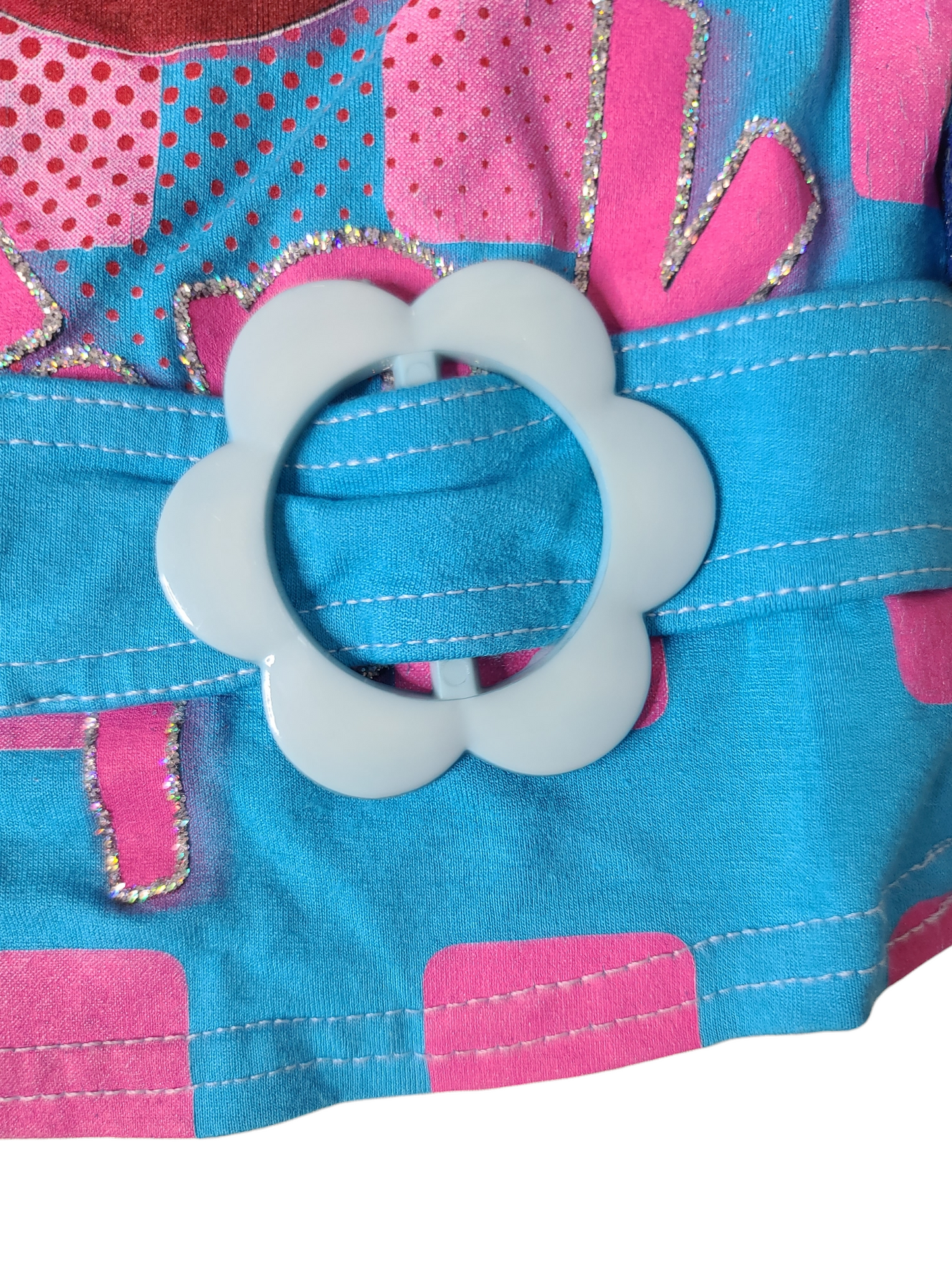 Printed mcbling cherry y2k top