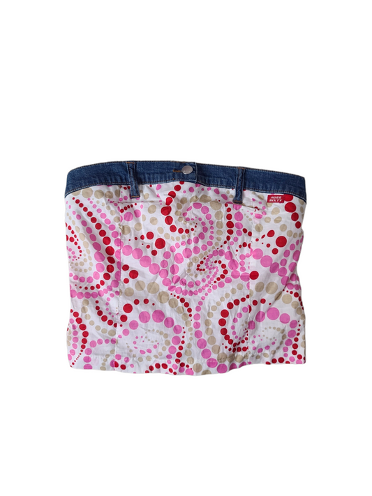 Denim y2k printed funky top bra miss sixty vintage 