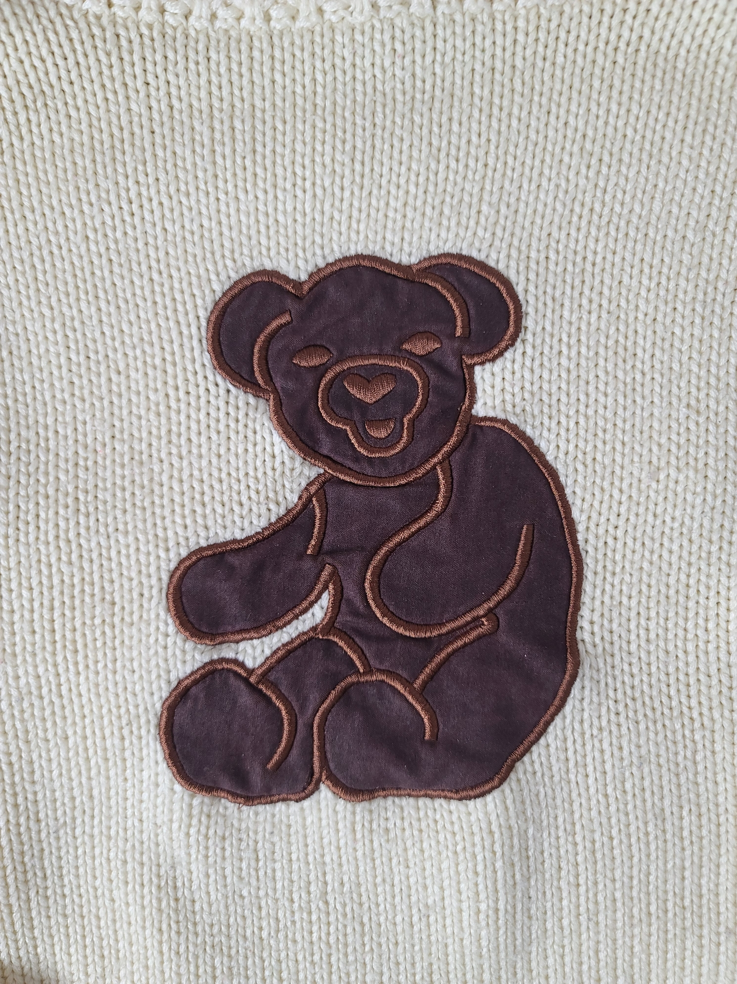 Y2k acubi bear sweater