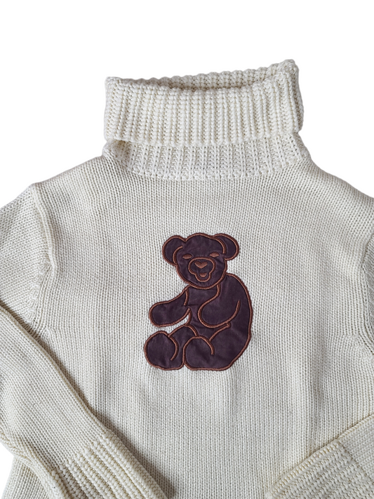 Y2k acubi bear sweater