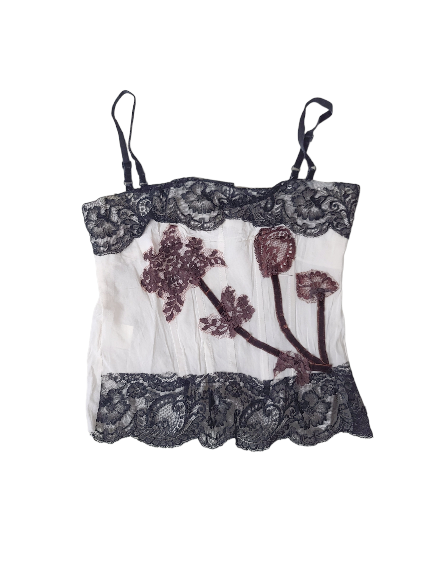 Coquette fairy y2k lace top champêtre vintage dentelle romantic