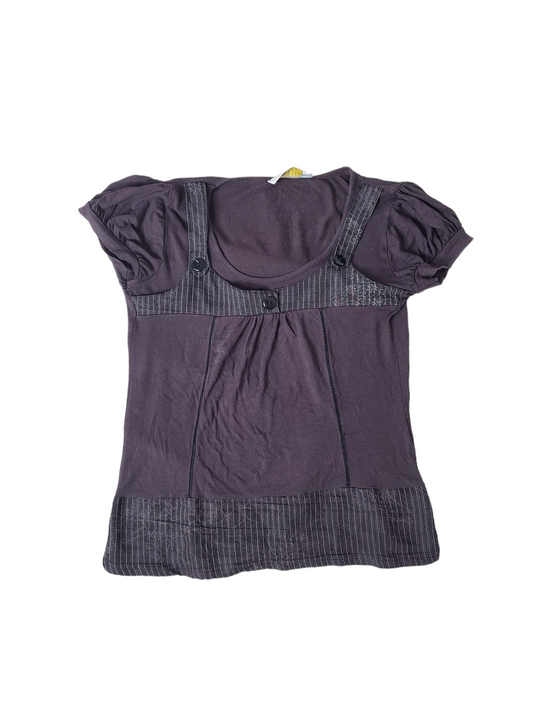 Y2k acubi downtown top vintage 