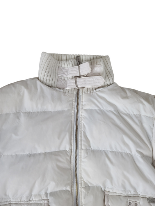 Vintage y2k white puffer jacket