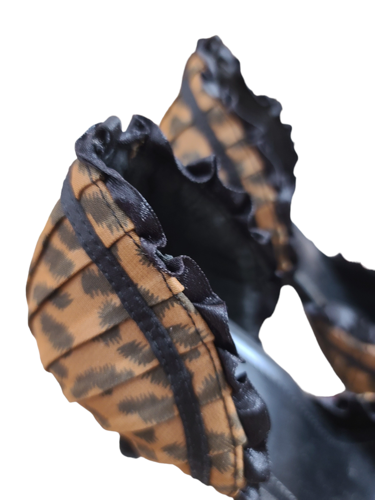 Y2k flirty leopard heeled shoes