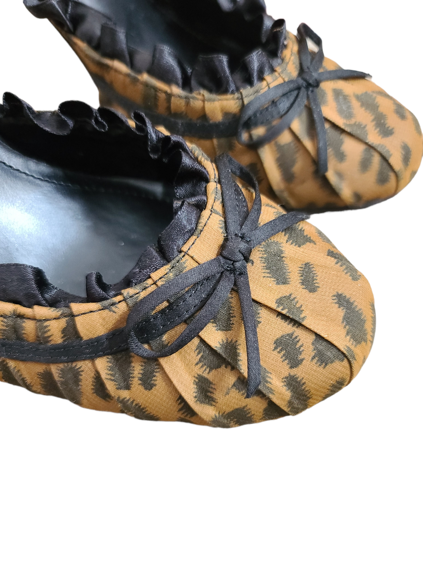 Y2k flirty leopard heeled shoes