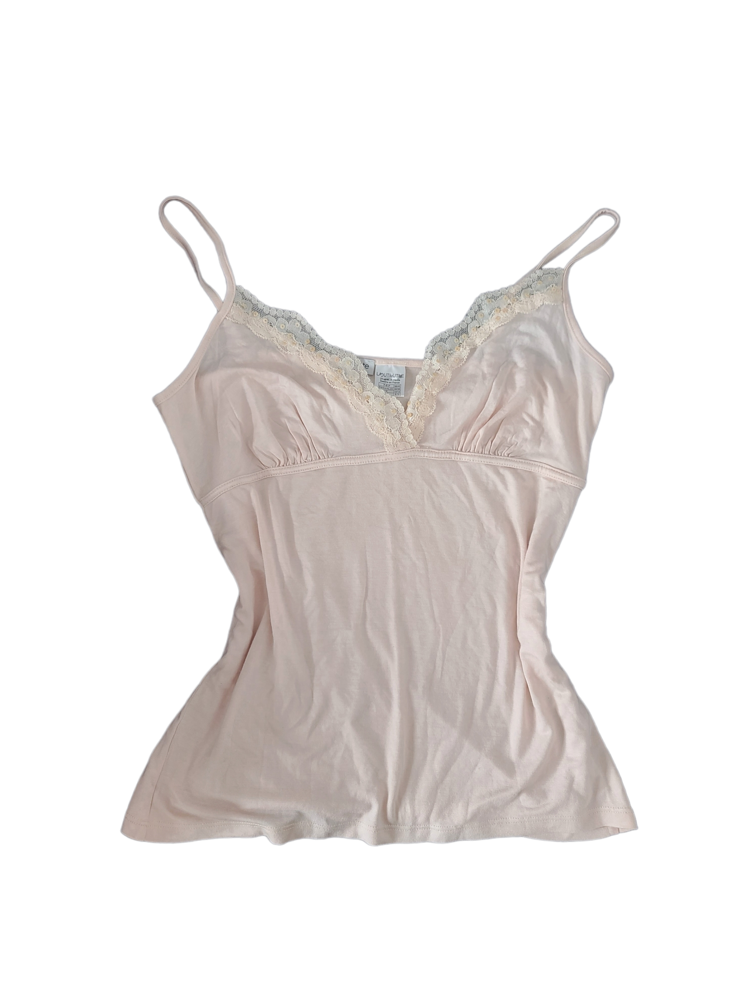 Vintage pink coquette y2k lace bralet top