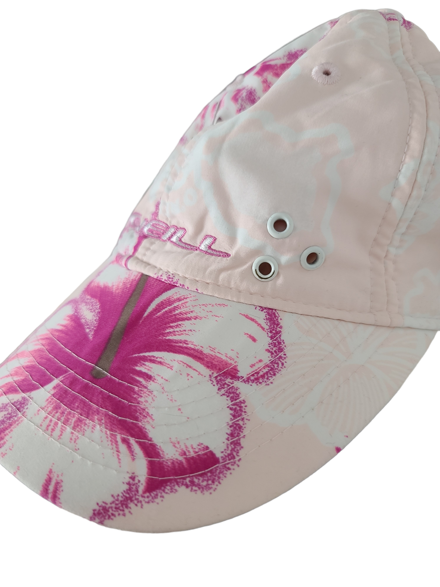 90s pink hibiscus cap