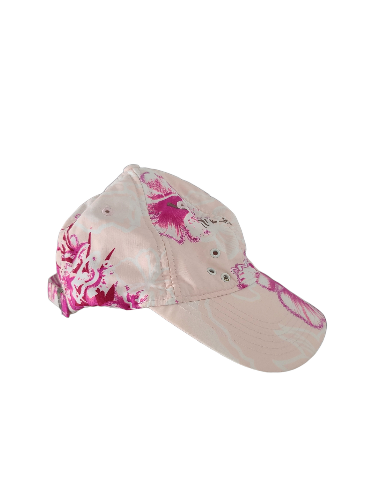 90s pink hibiscus cap