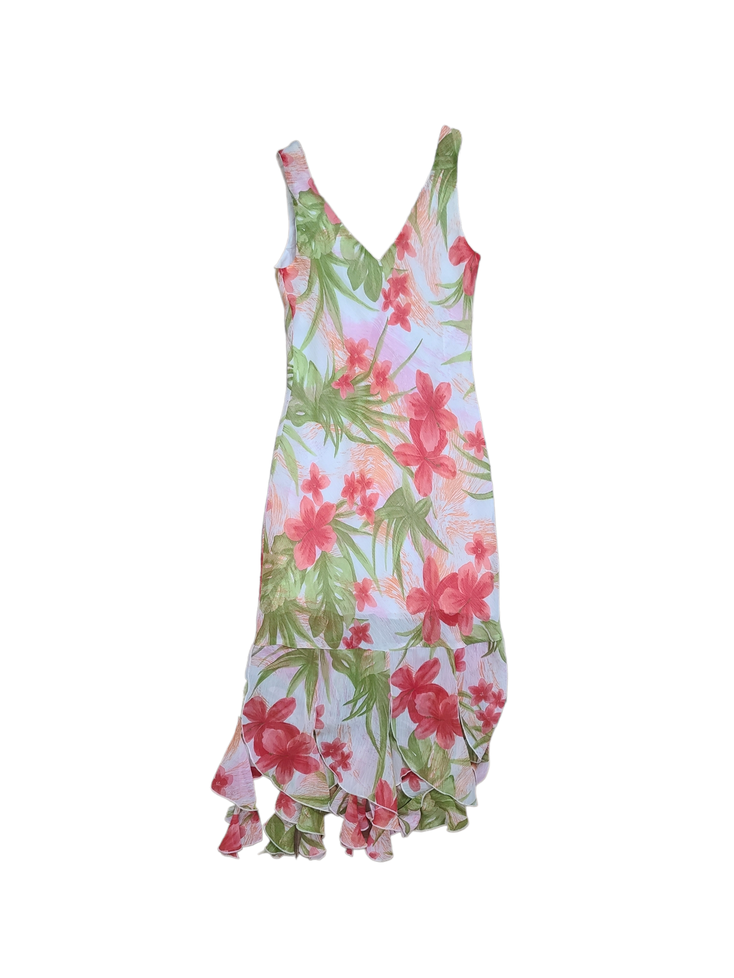 Y2k flowers printed ruffled vintmaxi dress summer spring