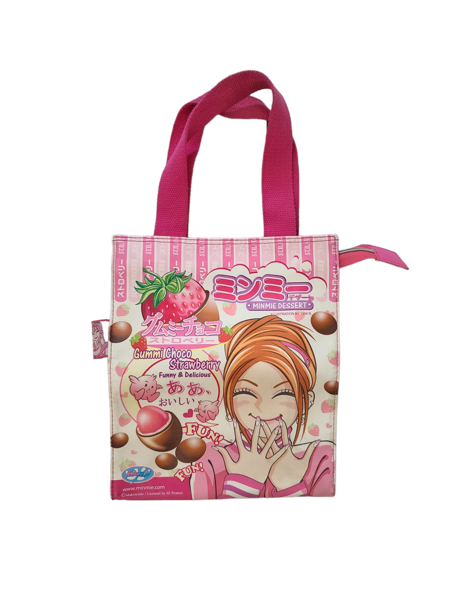 Strawberry printed harajuku japan 2000 gyaru bag