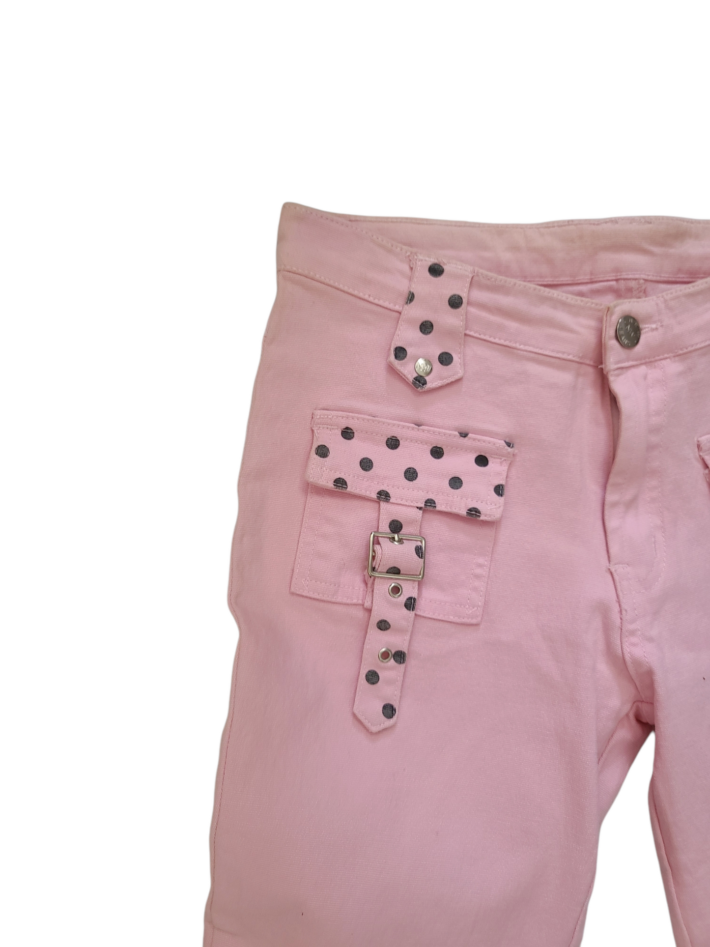 Y2k pink cropped pants