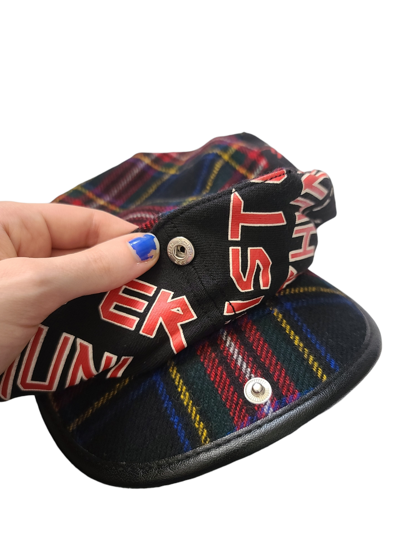 Miss Sixty 90s plaid punk beanie