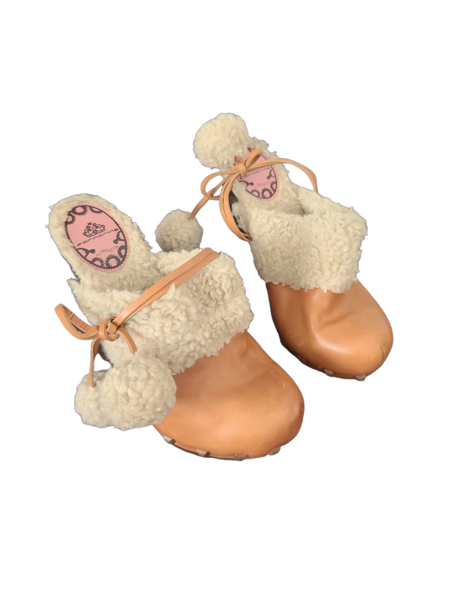 Vintage furry bratz heel shoes