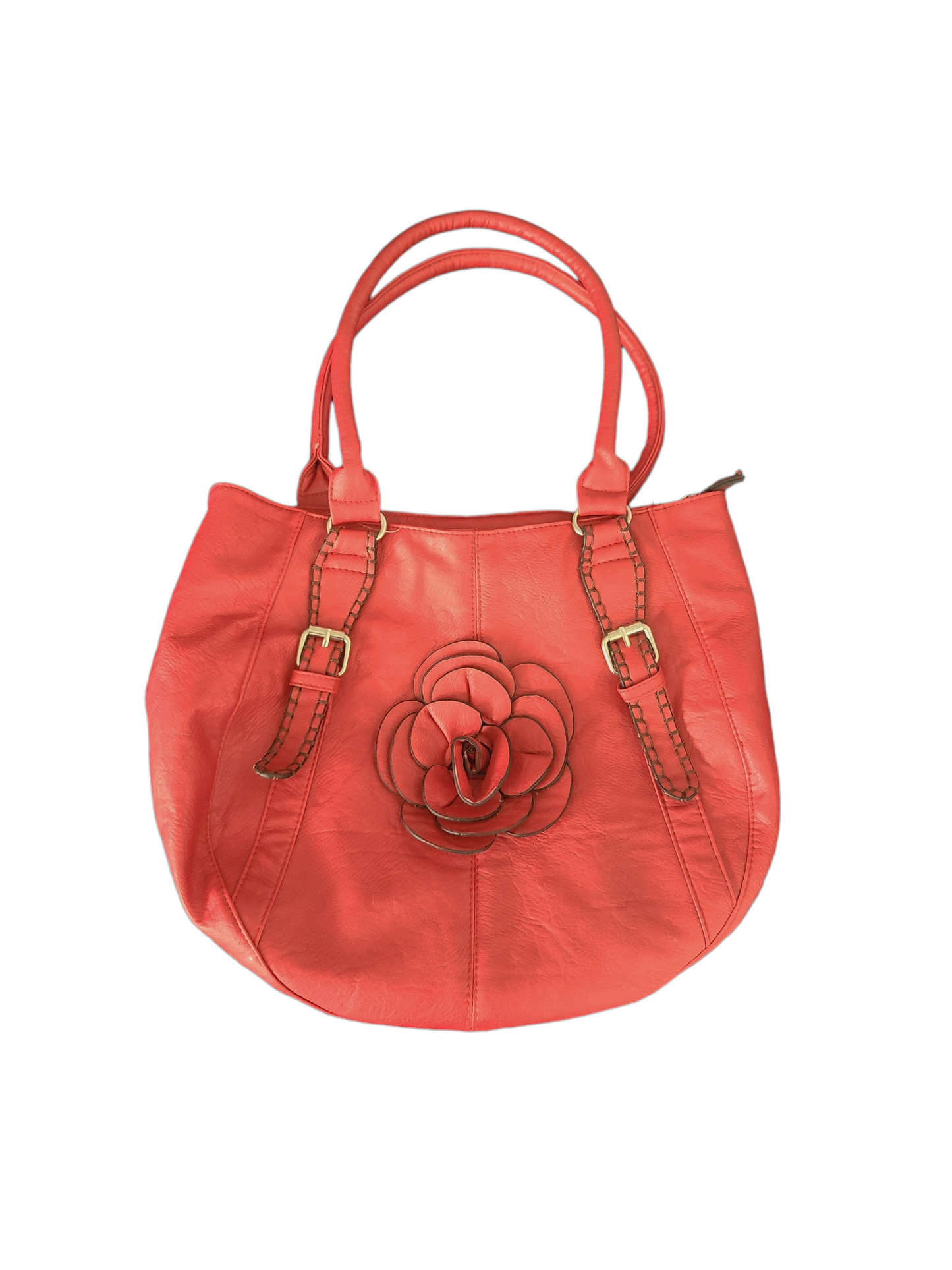 Y2k vintage flower downtown red bag