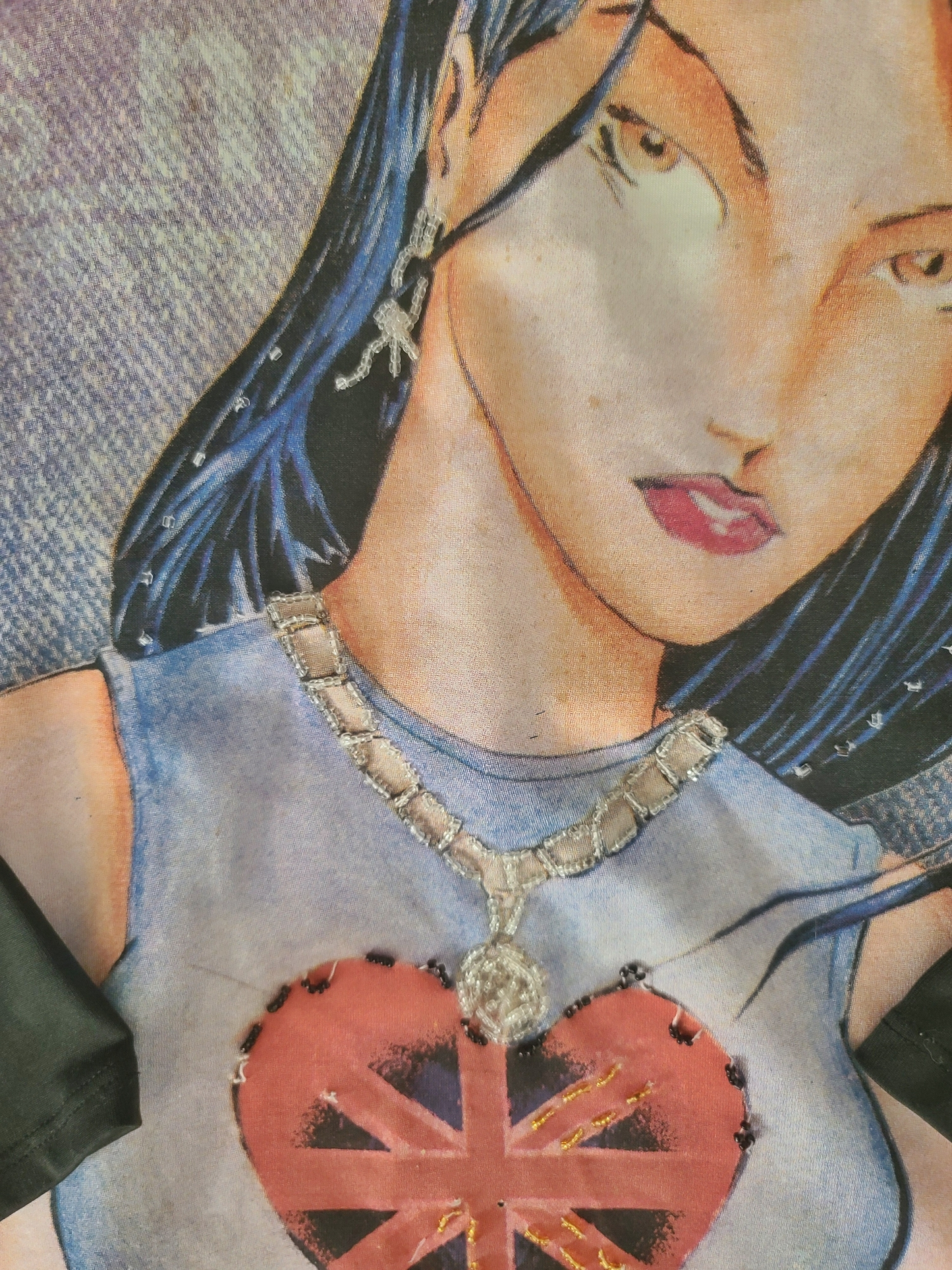 Y2k printed graphic top