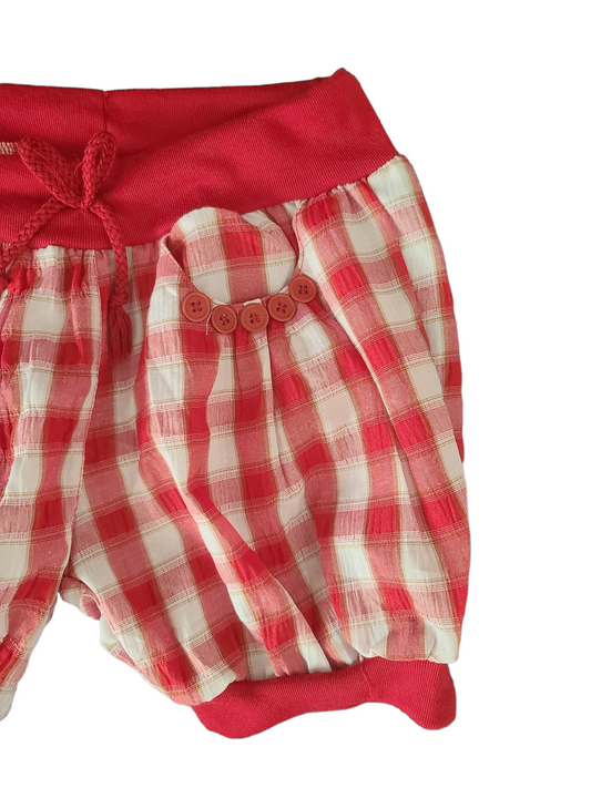 Y2k downtown red plaid bloomer