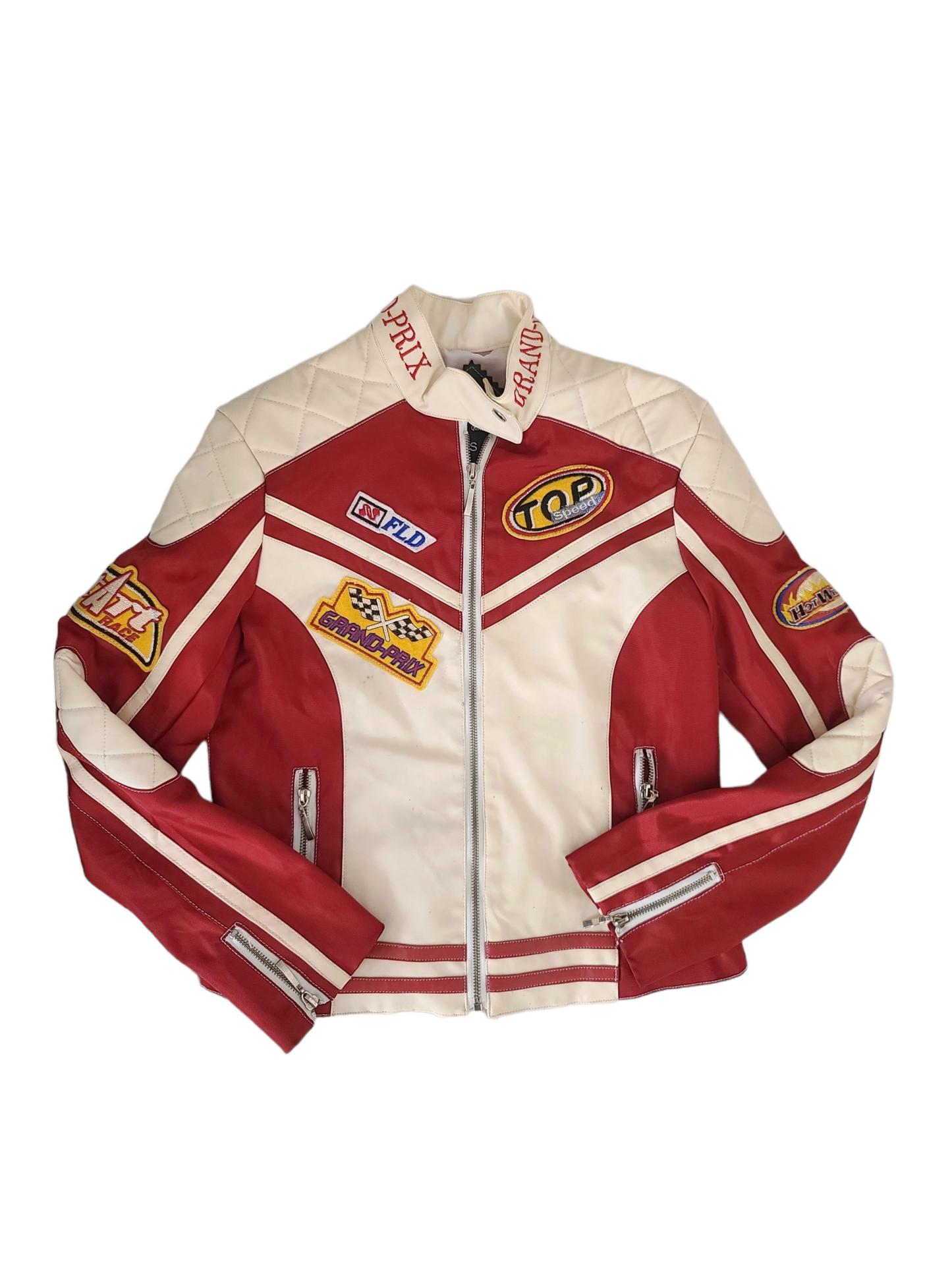 Y2k vintage biker red jacket 