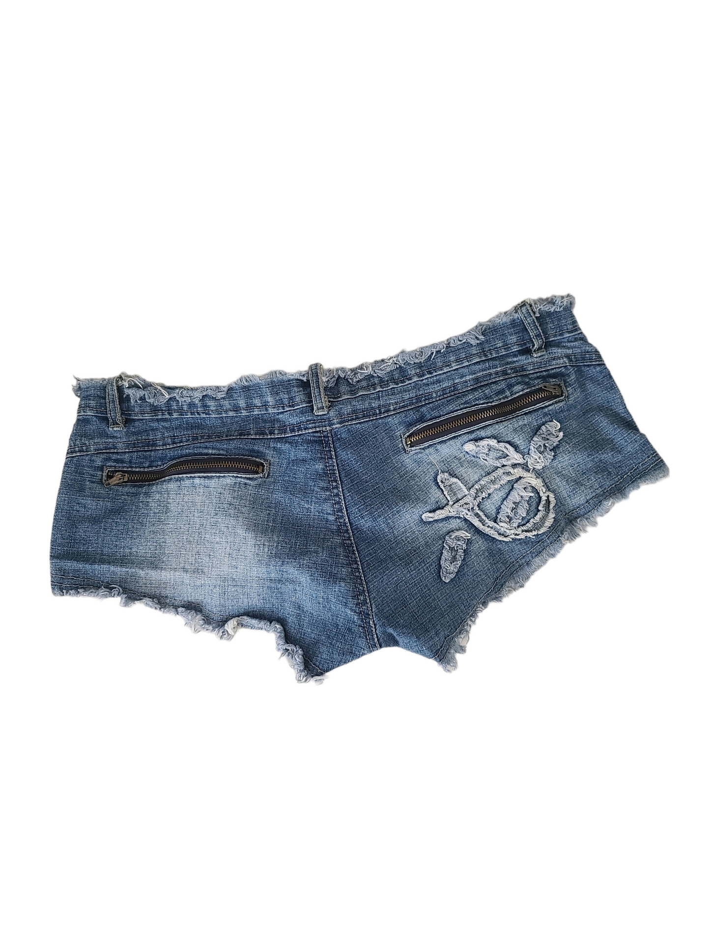 Y2k fairy denim mini short