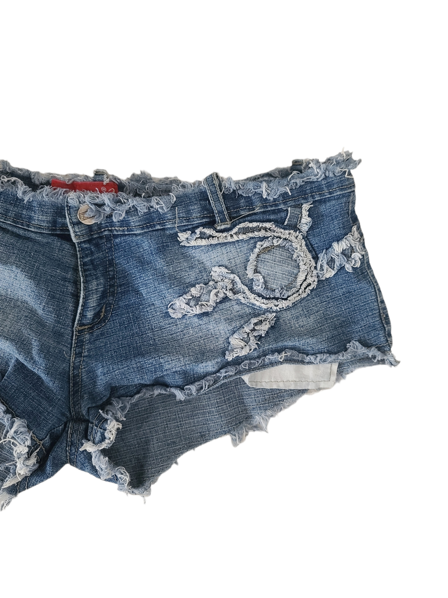 Y2k fairy denim mini short