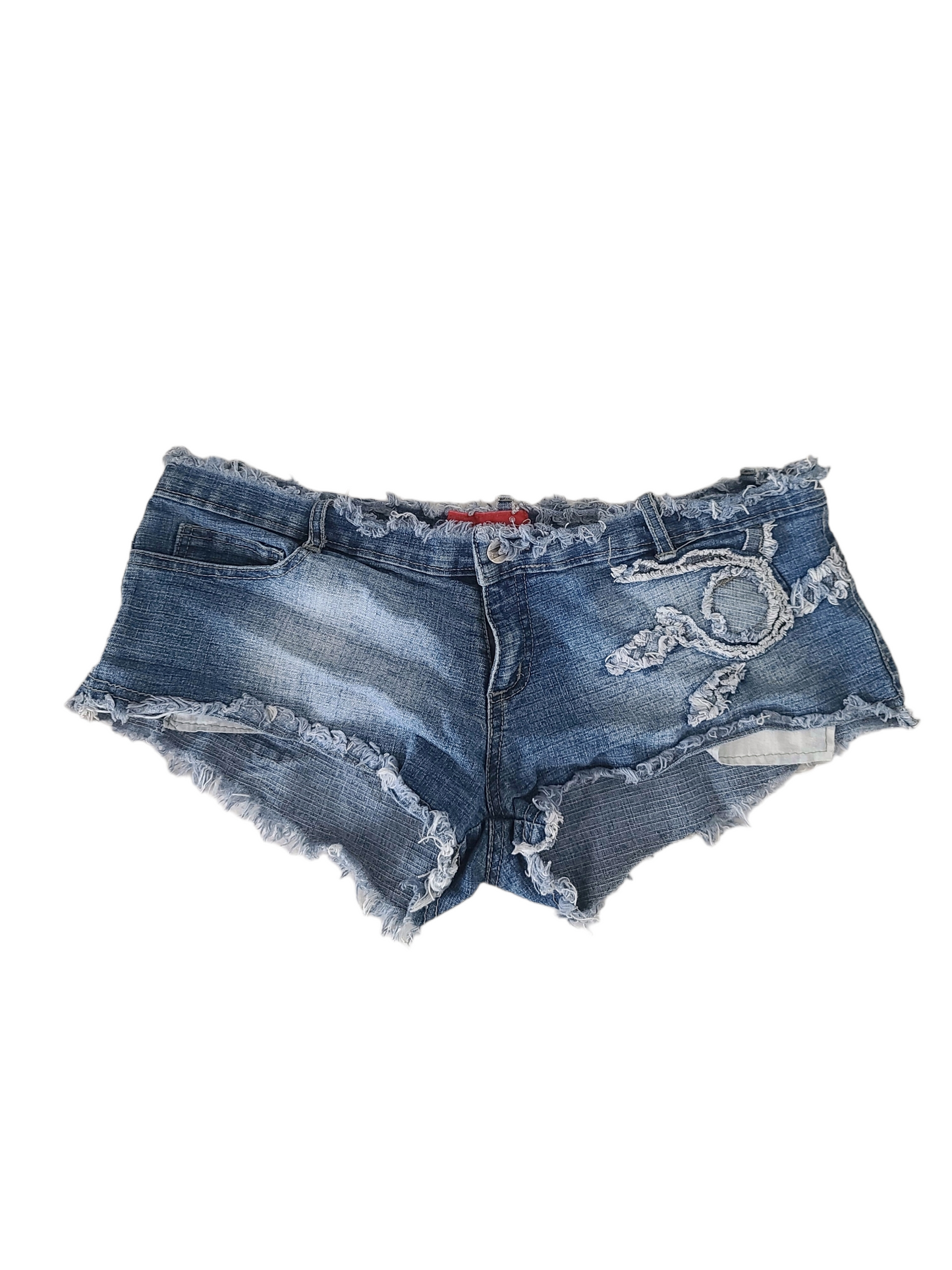 Y2k fairy denim mini short