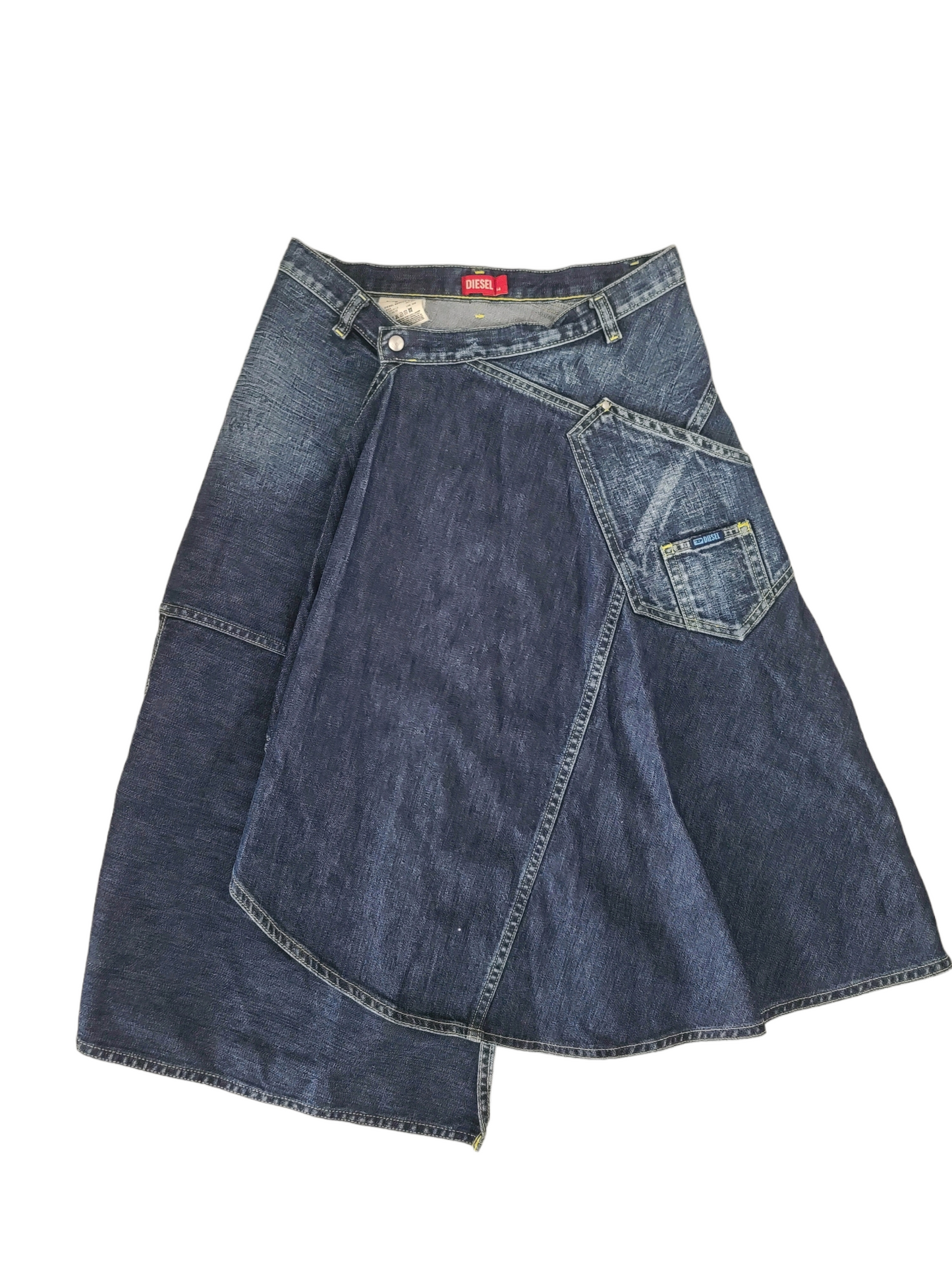Y2k Diesel asymmetric denim skirt